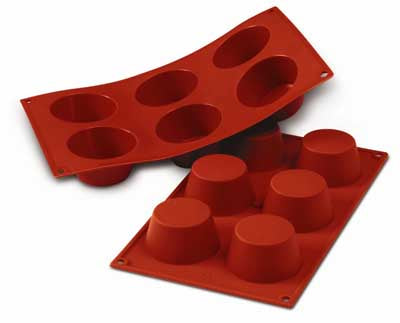 Silikomart SF023 Medium Muffins Professional Silicon Mould by Home Chocolate Factory - professional pastry and chocolate equipment