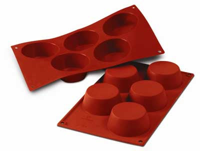 Silikomart SF024 Large Muffin Professional Silicon Mould by Home Chocolate Factory - professional pastry and chocolate equipment