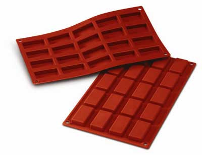 Silikomart SF025 Financiers Professional Silicon Mould by Home Chocolate Factory - professional pastry and chocolate equipment