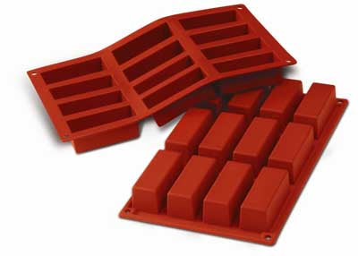 Silikomart SF026 Rectangle Cakes Professional Silicon Mould by Home Chocolate Factory - professional pastry and chocolate equipment
