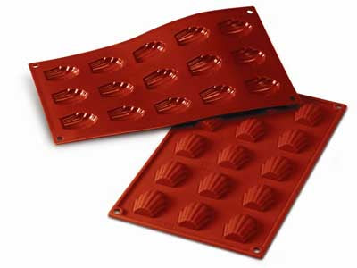 Silikomart SF031 Mini Madelaine Professional Silicon Mould by Home Chocolate Factory - professional pastry and chocolate equipment