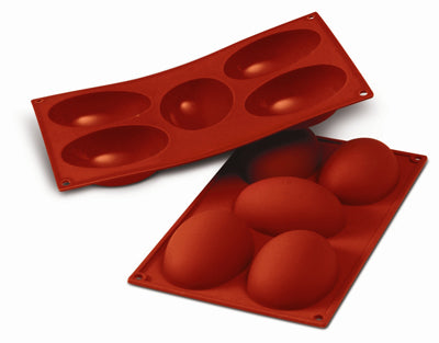 Silikomart SF041 Half Egg Professional Silicon Mould by Home Chocolate Factory - professional pastry and chocolate equipment