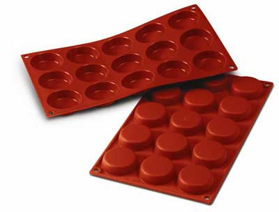 Silikomart SF044 Small Flan Professional Silicon Mould by Home Chocolate Factory - professional pastry and chocolate equipment