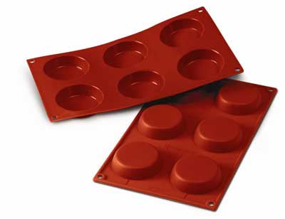 Silikomart SF046 Large Flan Professional Silicon Mould by Home Chocolate Factory - professional pastry and chocolate equipment