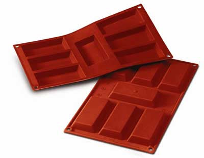 Silikomart SF054 Big Financiers Professional Silicon Mould by Home Chocolate Factory - professional pastry and chocolate equipment