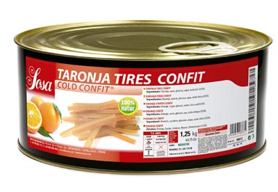 SOSA Cold Confit Copeaux - Orange (1.25kg) by Home Chocolate Factory - professional pastry and chocolate equipment