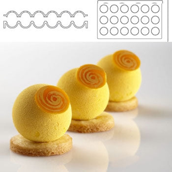 Pavoni 35mm Sphere Professional Silicon Mould Set by Home Chocolate Factory - professional pastry and chocolate equipment