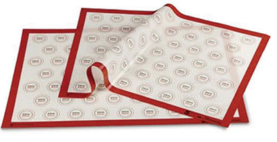 Pavoni SPV64 Macaron Non-Stick Silicon Pastry Mat - 585mm x 385mm by Home Chocolate Factory - professional pastry and chocolate equipment