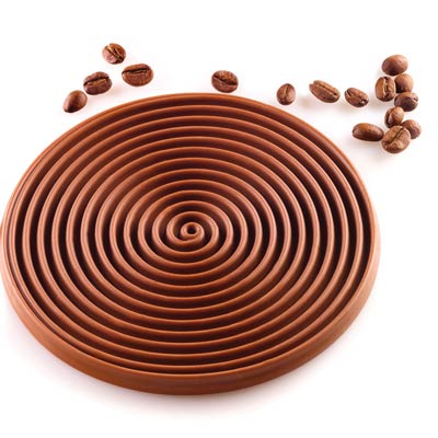 Silikomart Tourbillon 100 Big Spiral Professional Silicon Mould by Home Chocolate Factory - professional pastry and chocolate equipment