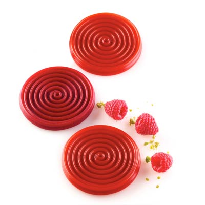 Silikomart Tourbillon 28 Midi Spiral Professional Silicon Mould by Home Chocolate Factory - professional pastry and chocolate equipment