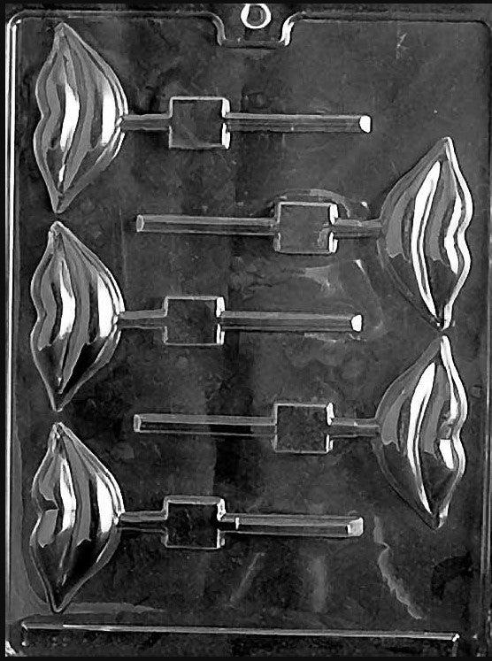 Lips Lollipop Chocolate Mould by Home Chocolate Factory - professional pastry and chocolate equipment
