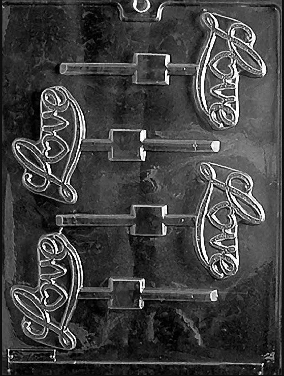 Love Lollipop Chocolate Mould by Home Chocolate Factory - professional pastry and chocolate equipment