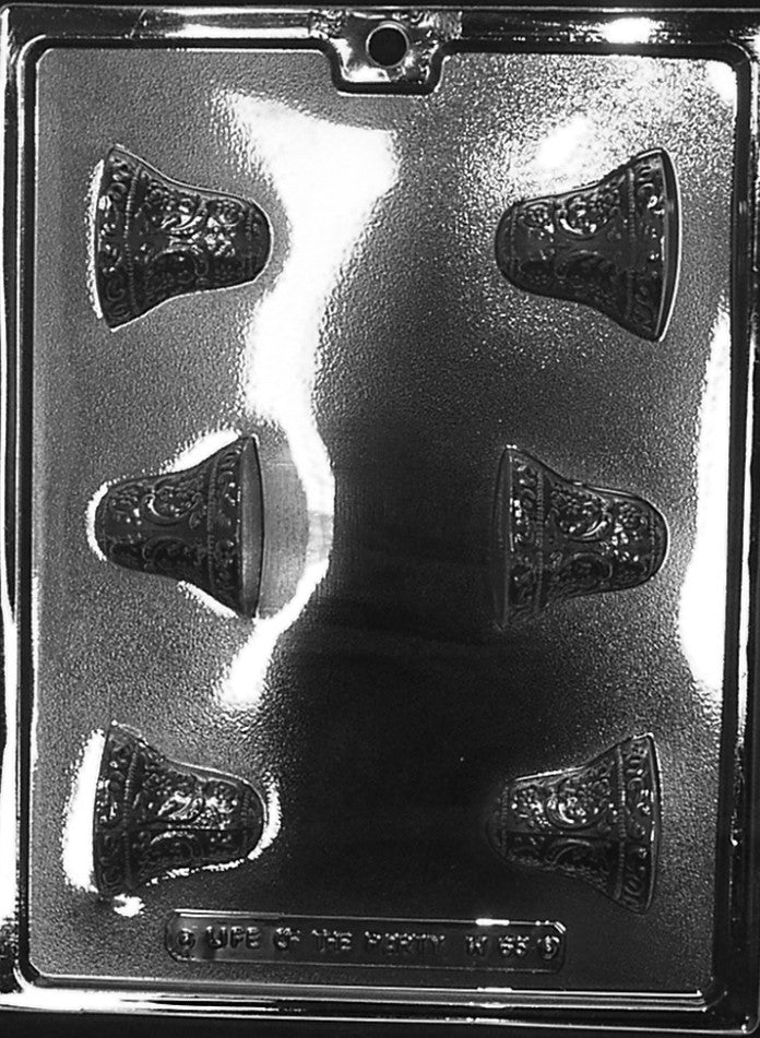Small 3D Wedding Bells Chocolate Mould by Home Chocolate Factory - professional pastry and chocolate equipment