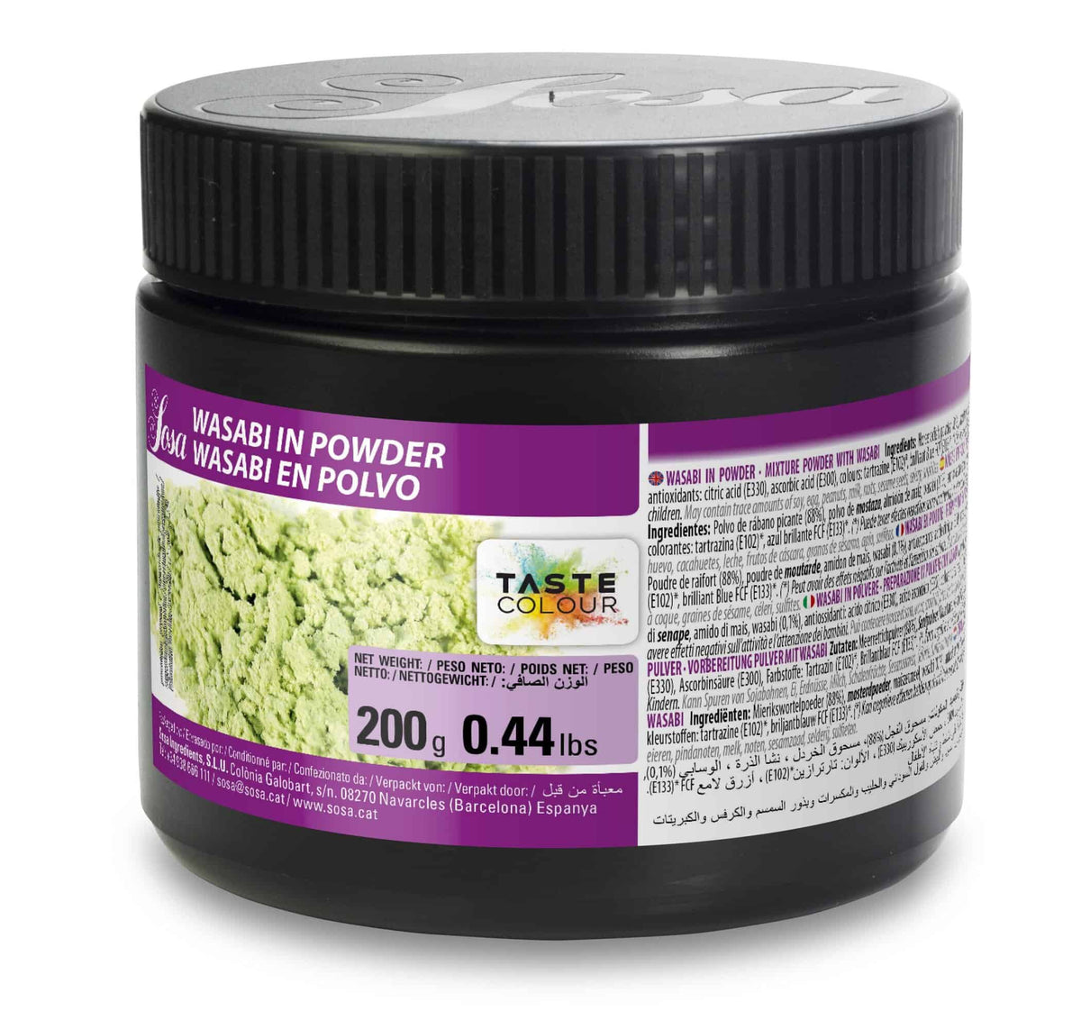 SOSA Wasabi Powder (200g) by Home Chocolate Factory - professional pastry and chocolate equipment